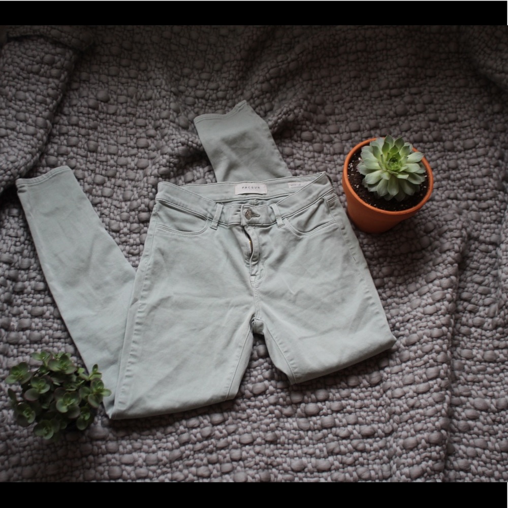 olive green pacsun jeggings